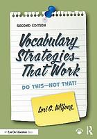 Vocabulary Strategies That Work: Do This—Not That (2nd Edition) - Original PDF